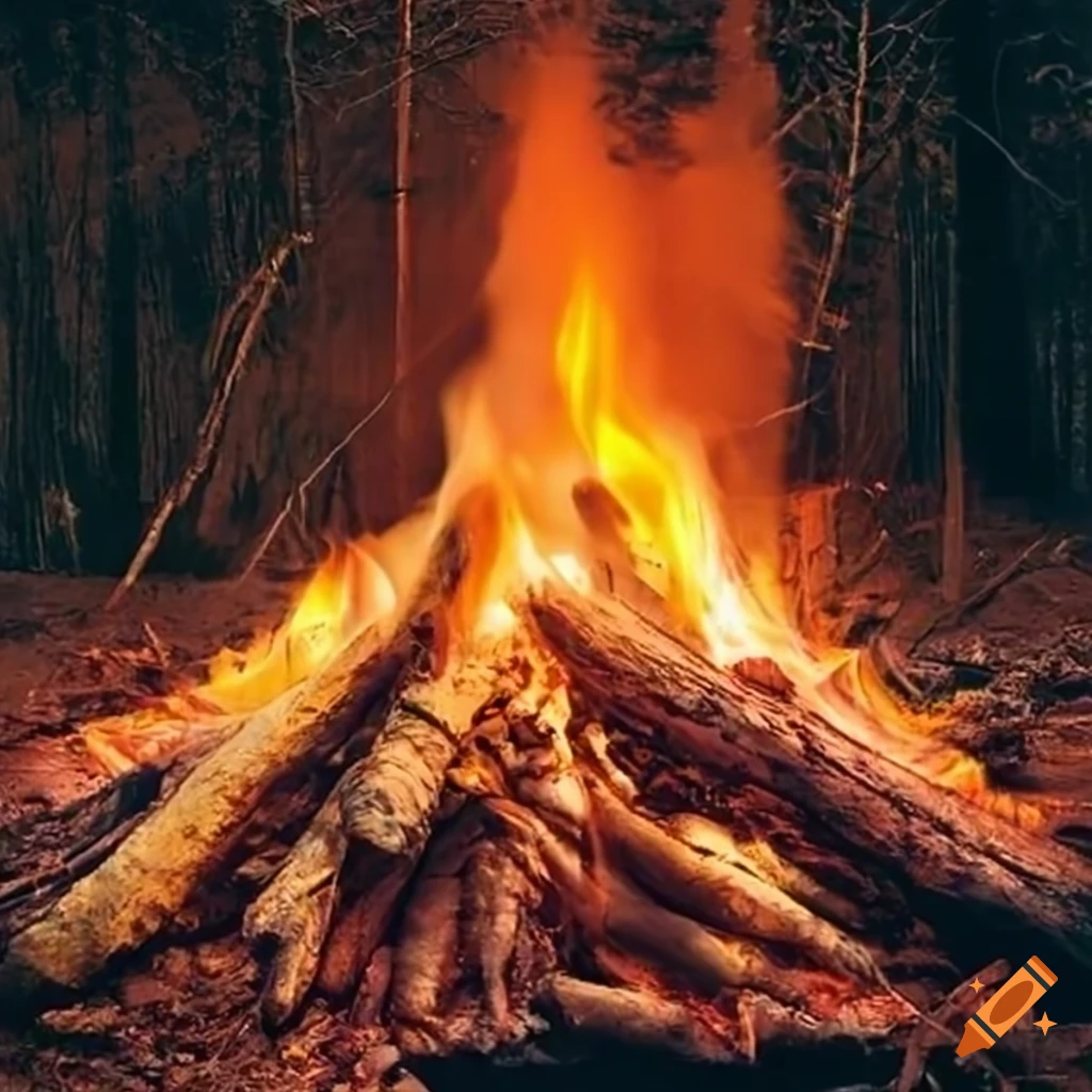 Campfire color fullsize on Craiyon