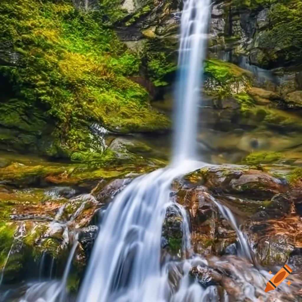 Beautiful Natural Waterfall Wallpaper For TV Backgrounds - ImgPaper