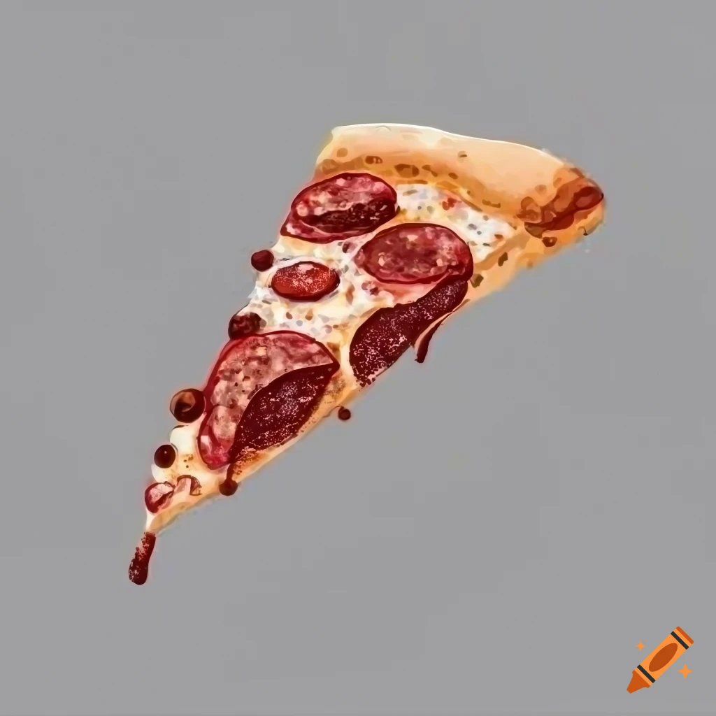 Realistic pizza slice with tomato mushrooms Vector Image