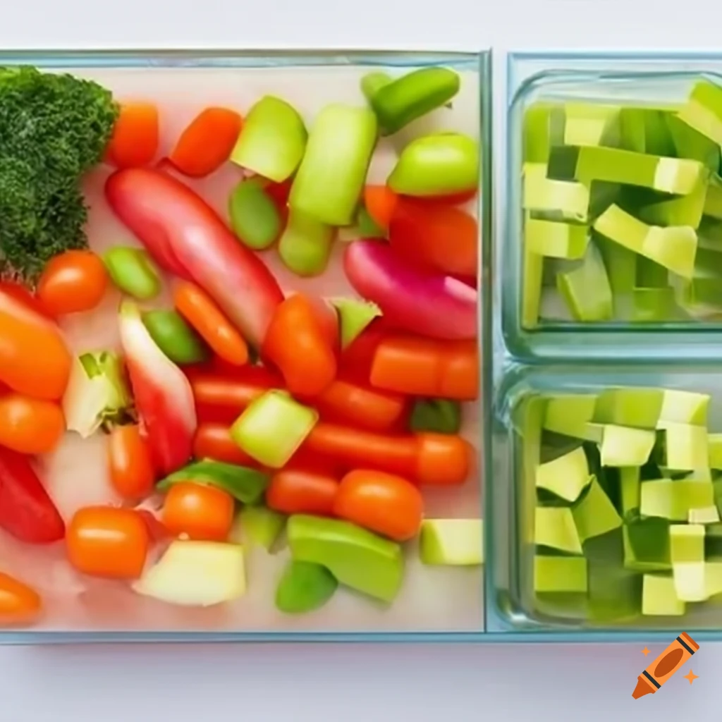 Vegetables so small cube slicing on Craiyon