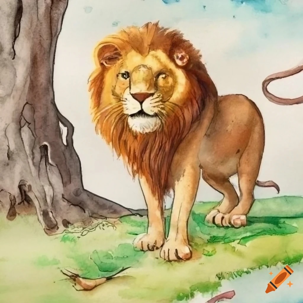 Drawing Line art, lion sitting down, white, vertebrate, human png | PNGWing