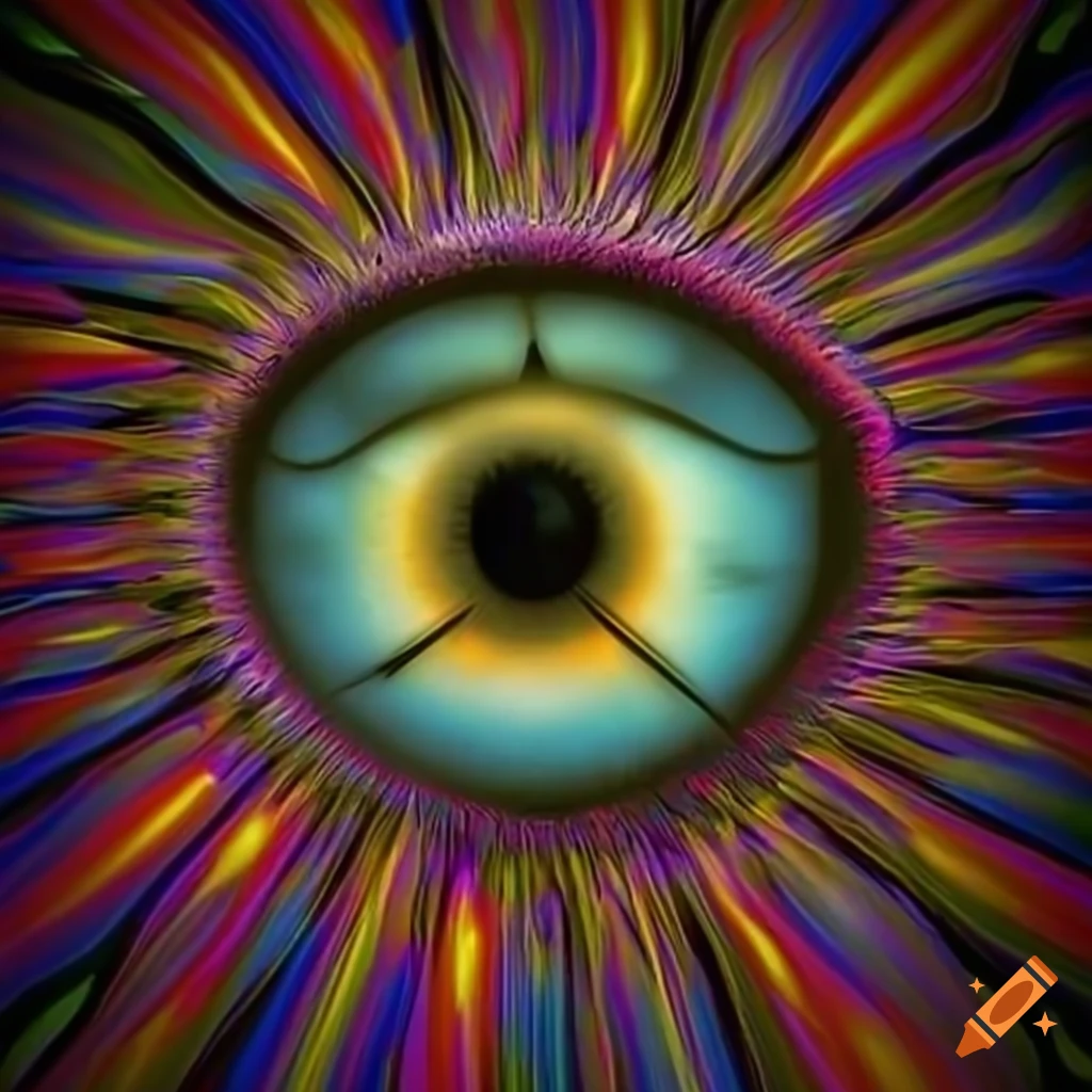 Abstract allseeing eye