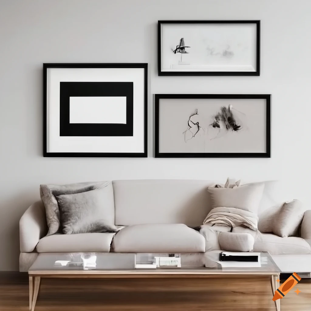 White Wall And Two Framed Pictures