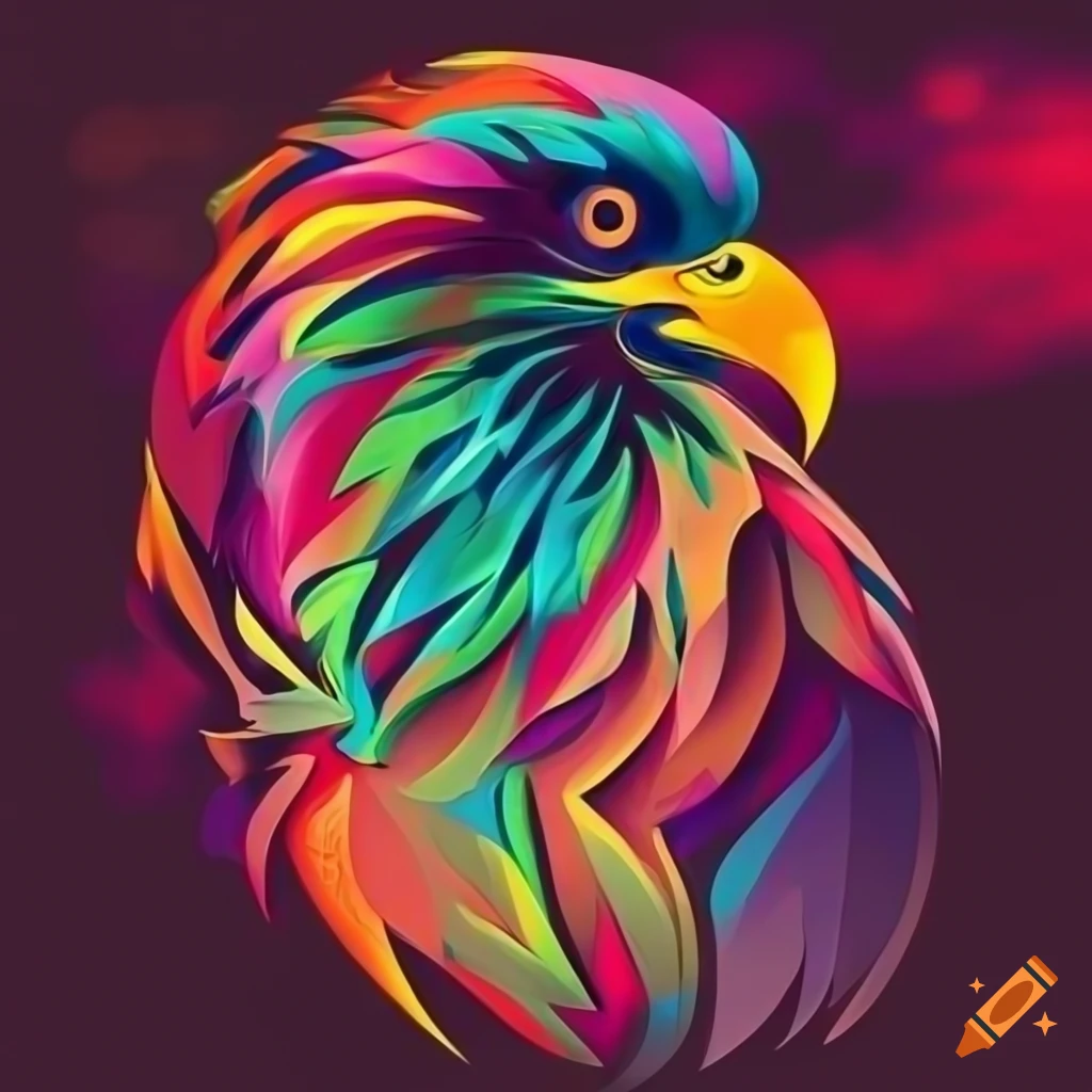 abstract eagle art