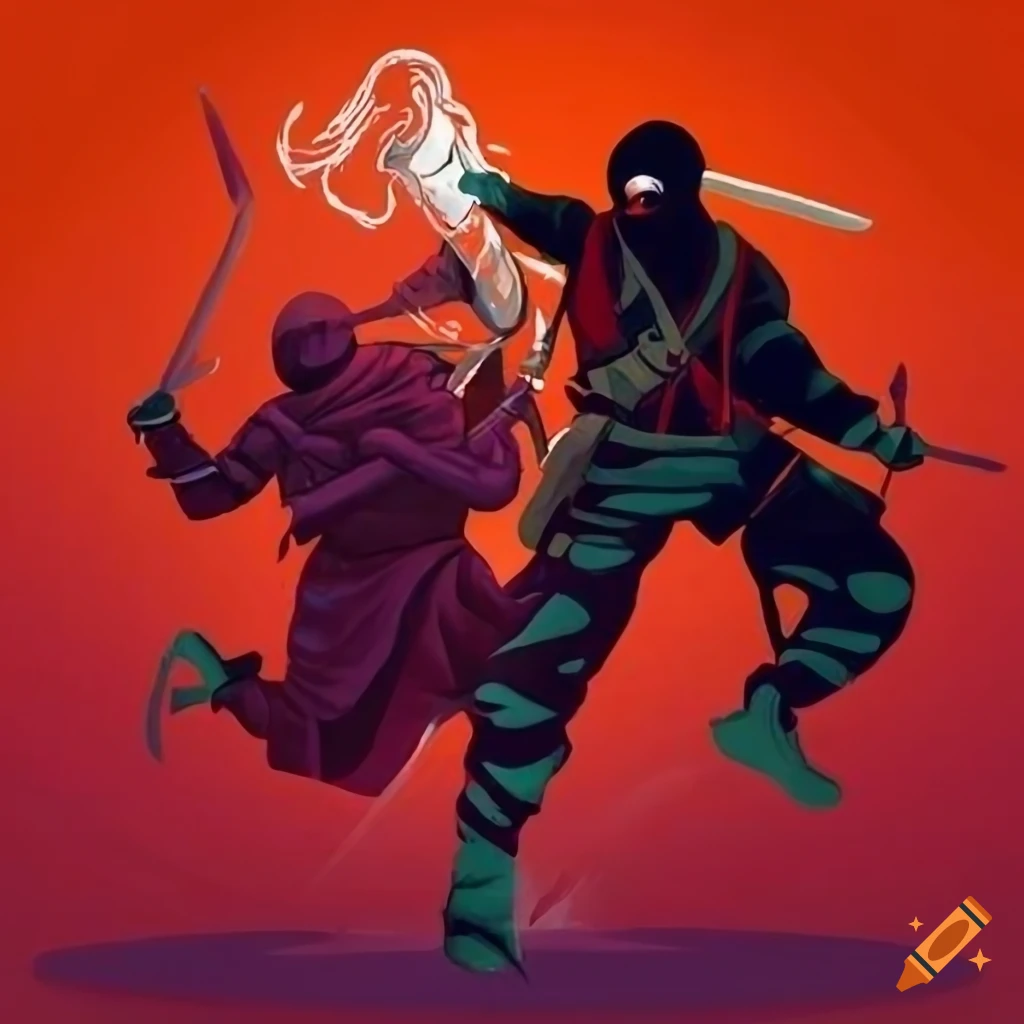 Ninja Cartoon graphy Illustration, Cartoon Ninja Collection