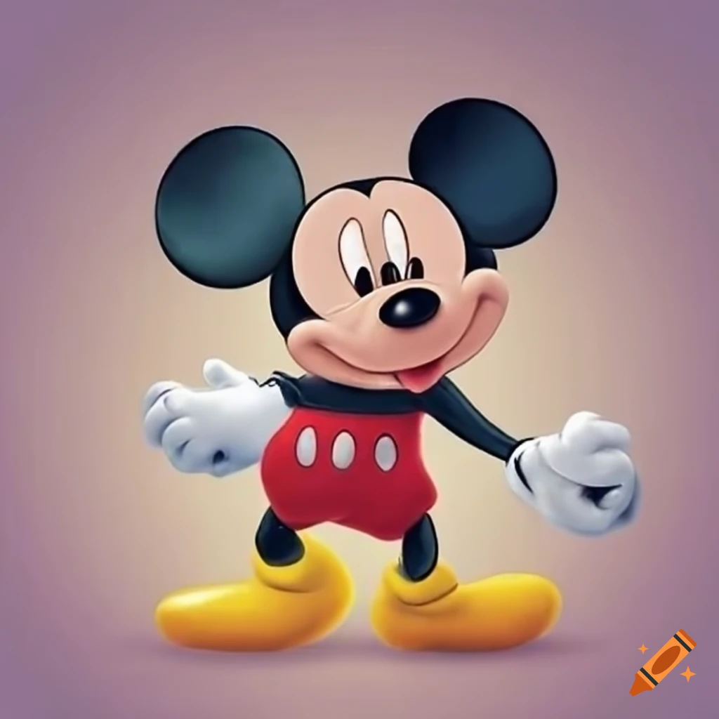 Colorful Mickey Mouse in playful pose. Disney icon png download - 2628*4044  - Free Transparent Mickey Mouse png Download. - CleanPNG / KissPNG