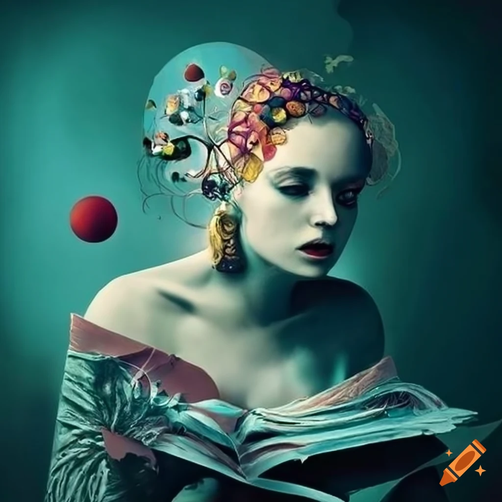 Funky magic in the style of surrealism