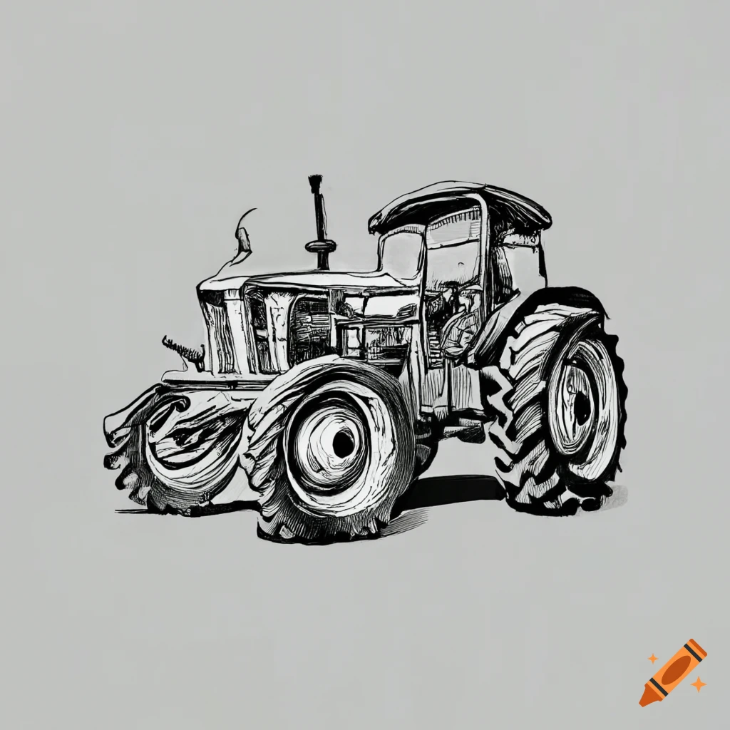 ट्रैक्टर का चित्र कैसे बनाते हैं | Tractor Drawing | How To Draw A Tractor  | Smart Kids Art | ट्रैक्टर का चित्र कैसे बनाते हैं | Tractor Drawing | How  To