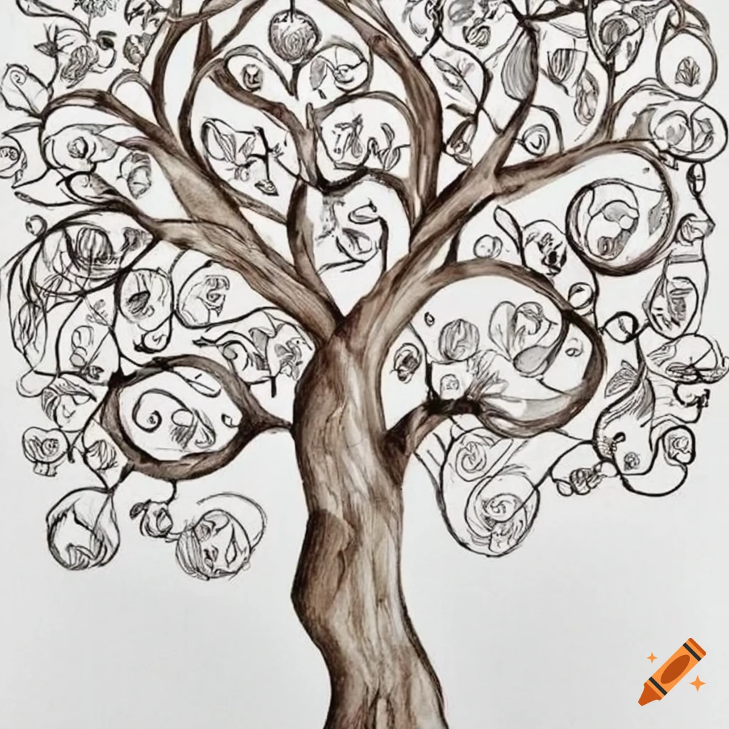 Family Tree Sketch For Your Design Royalty Free SVG, Cliparts, Vectors, and  Stock Illustration. Image 30683392.