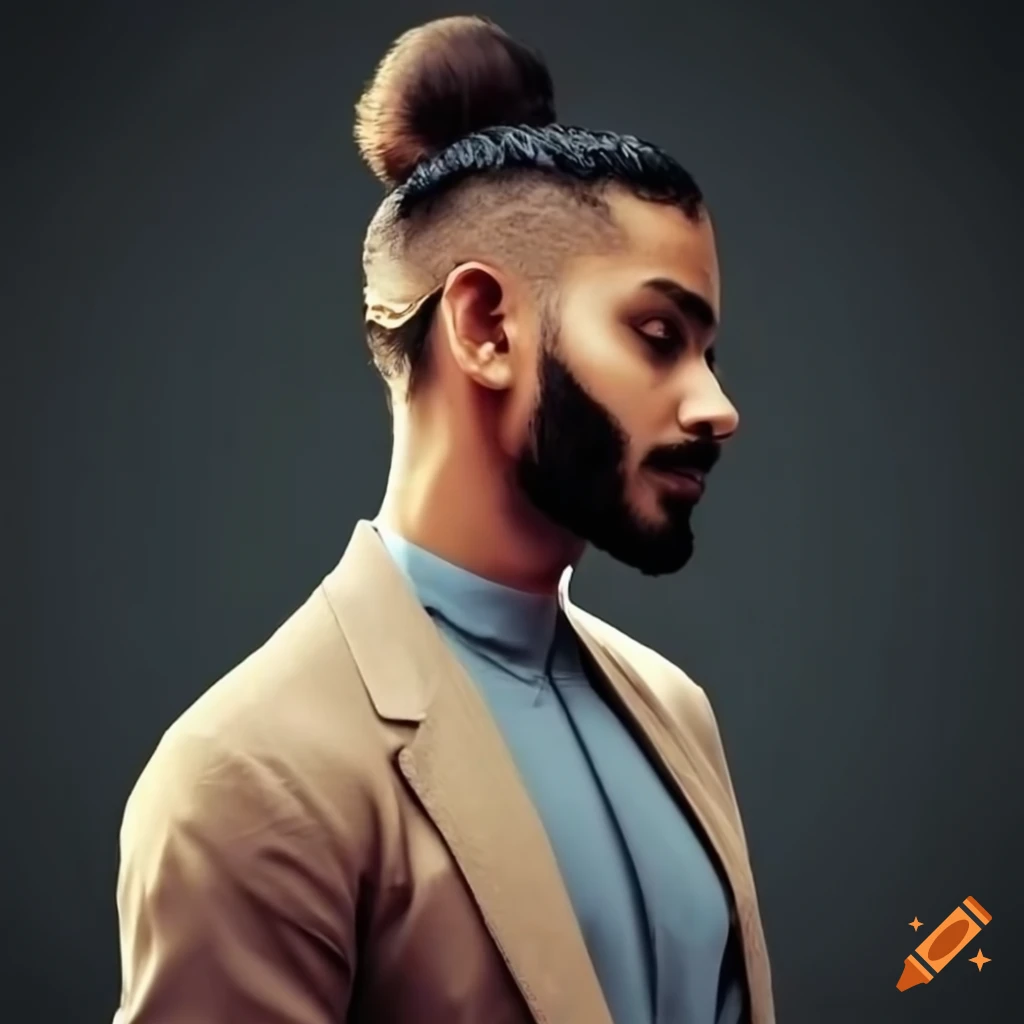 Long Length Haircut For Indian Men ☆ With Side Faded Line ☆ Get the Look -  YouTube