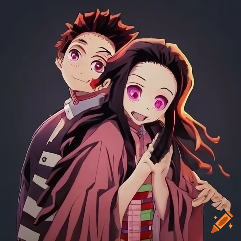 Demon slayer tanjiro kamado and nezuko kamado duo on Craiyon