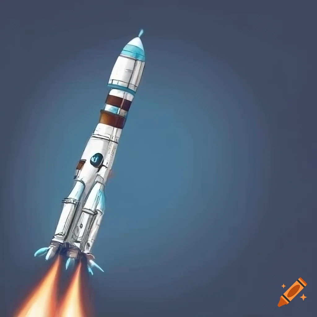 Retro rocket | Spaceship drawing, Rocket drawing, Rocket art