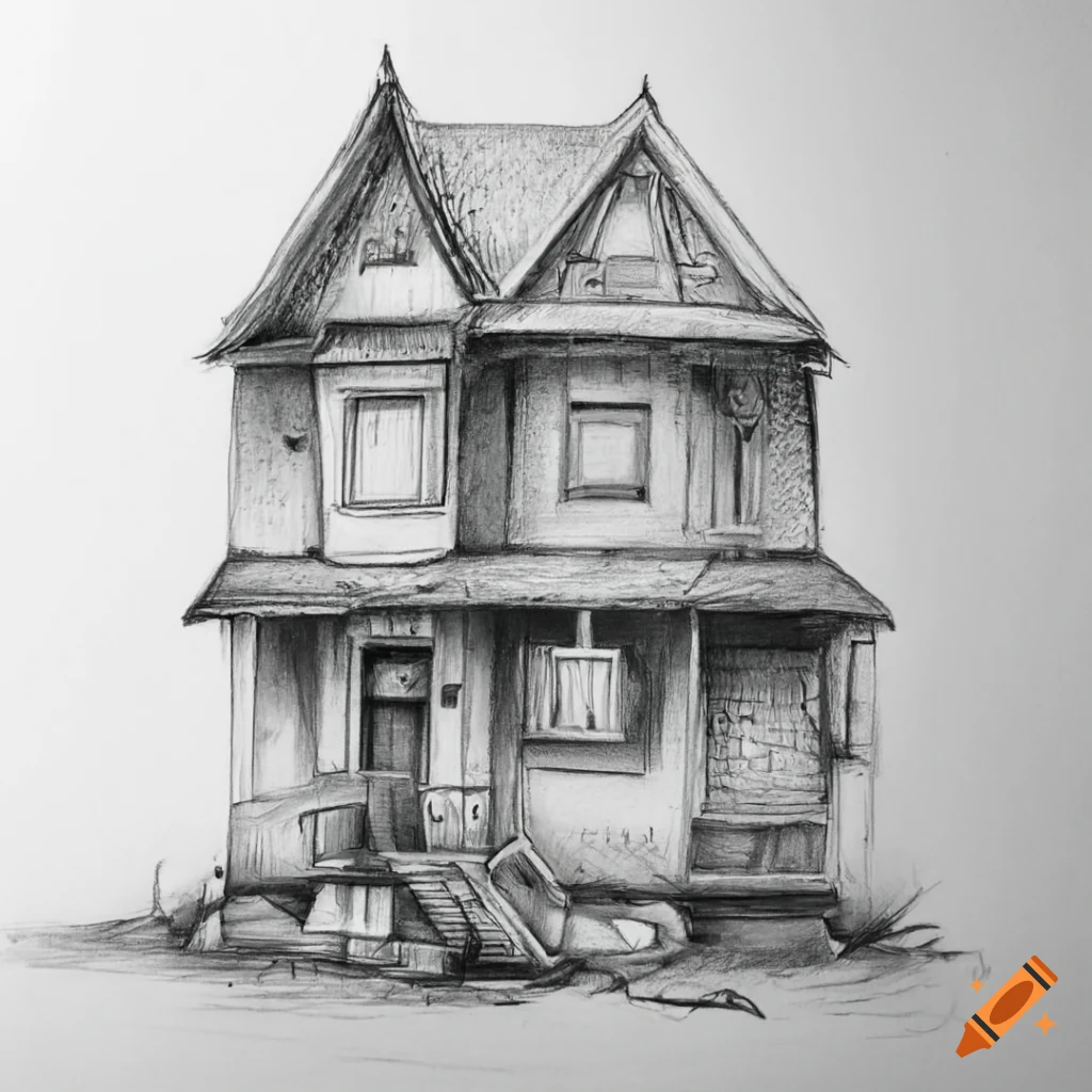 Realistic House Drawing Illustration 8132055 Vector Art at Vecteezy-saigonsouth.com.vn