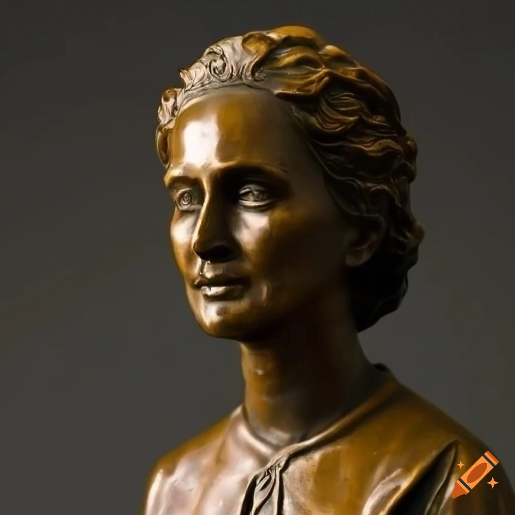 Bronze statue of marie curie polishfrench physicist on Craiyon