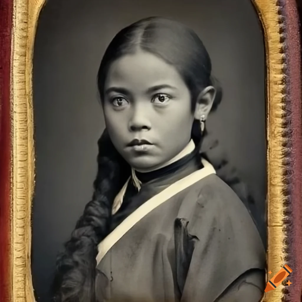 Photograph of katara from avatar the last airbender, aged, 25, 1870s