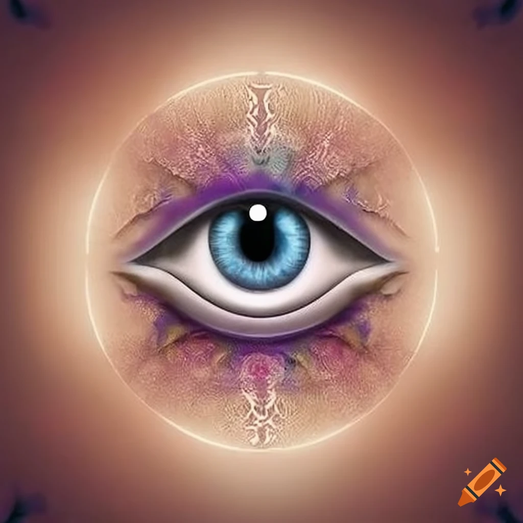 Mystical symbol of the all-seeing eye