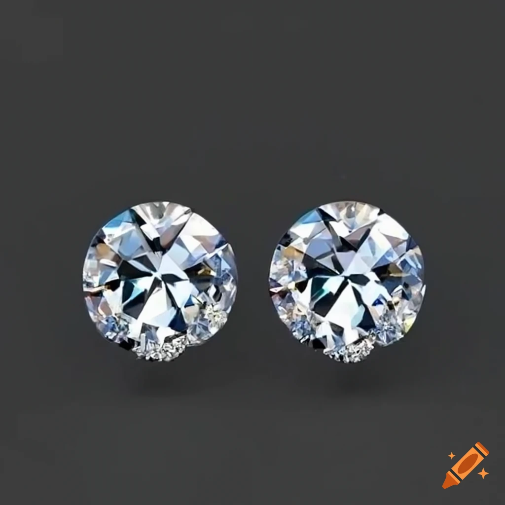 Deutsch Signature Plain Bezel Diamond Stud Earrings - RSP3235YB