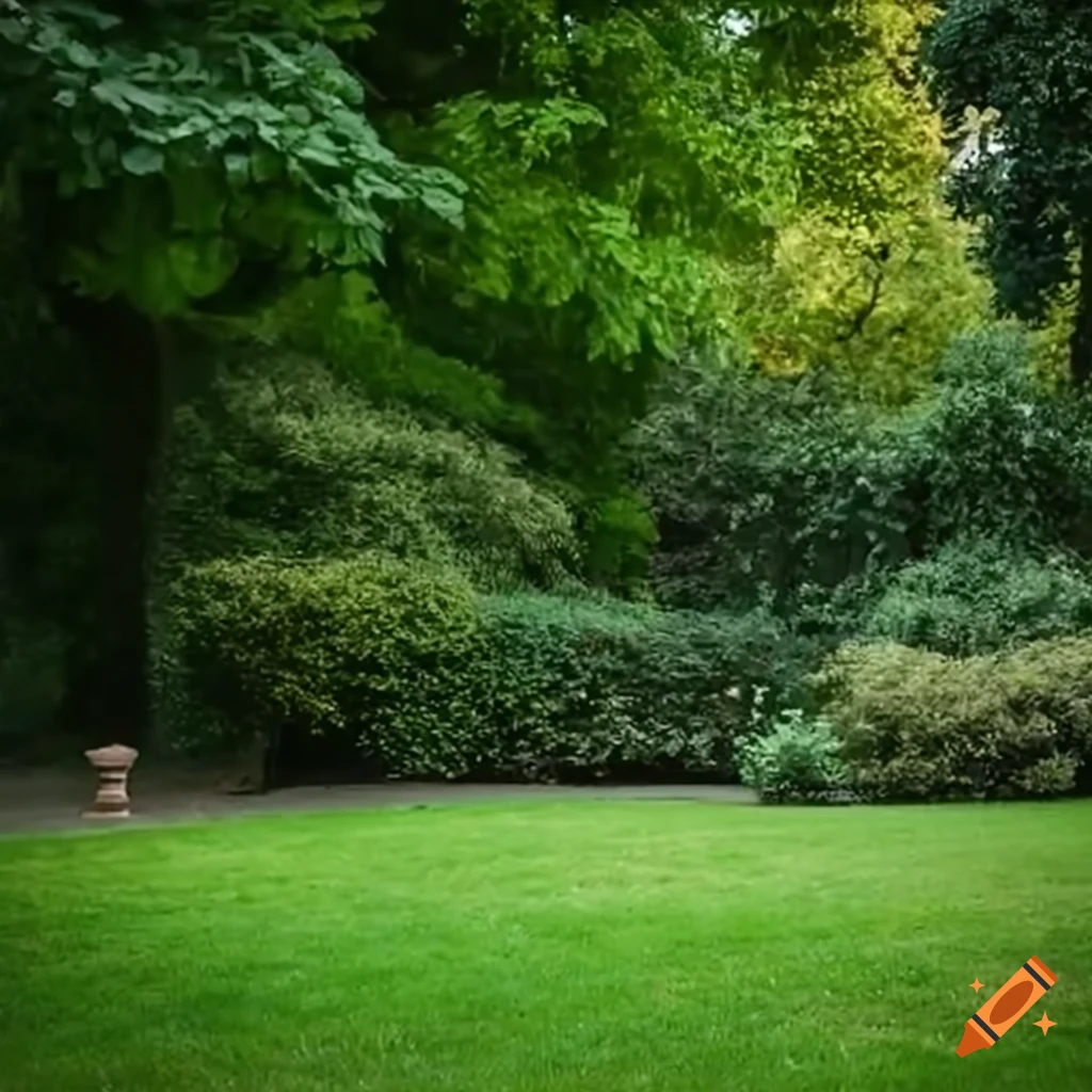 Green patio with family on Craiyon