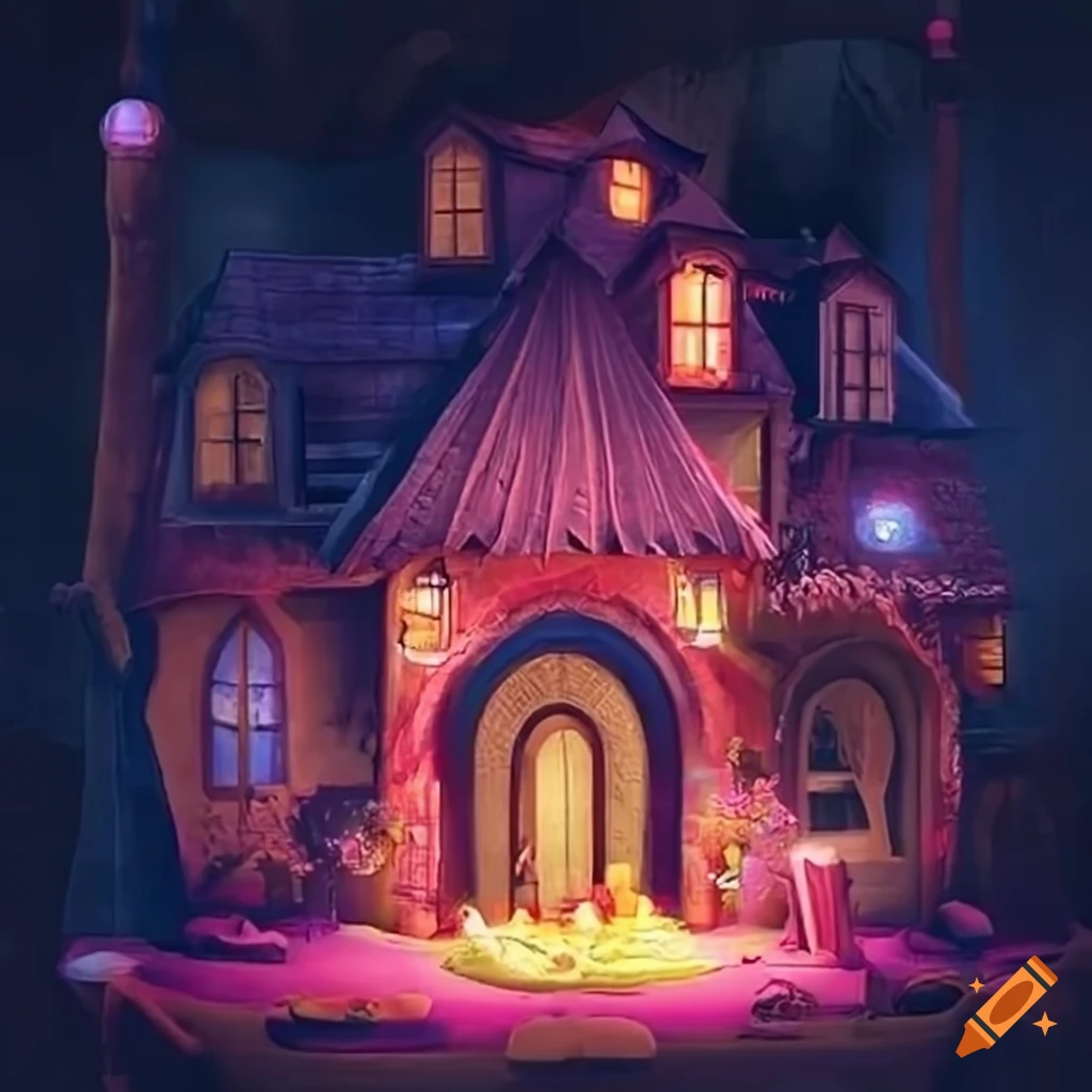 Magical house on Craiyon