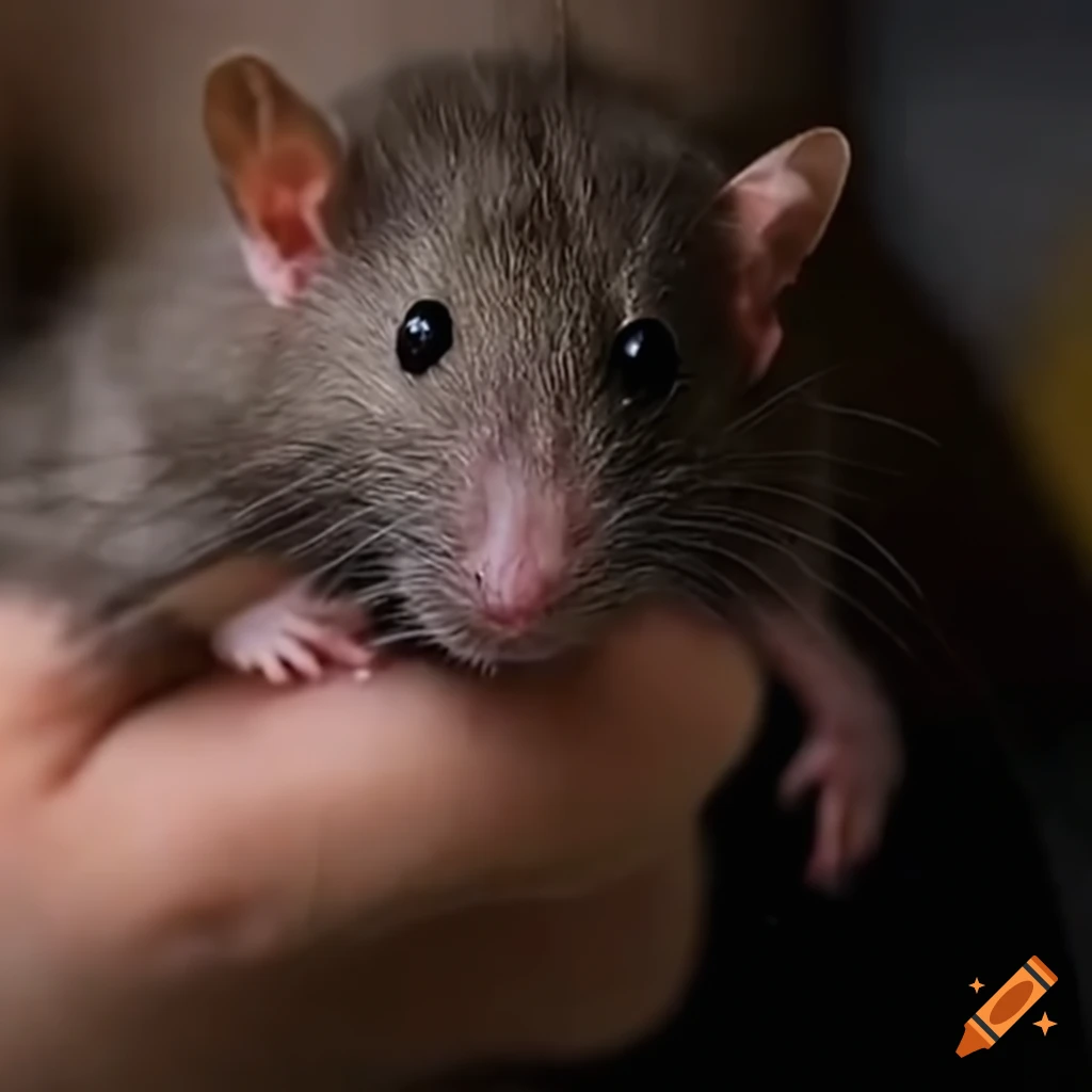 Humans rescuing a rat from a dangerous situation on Craiyon