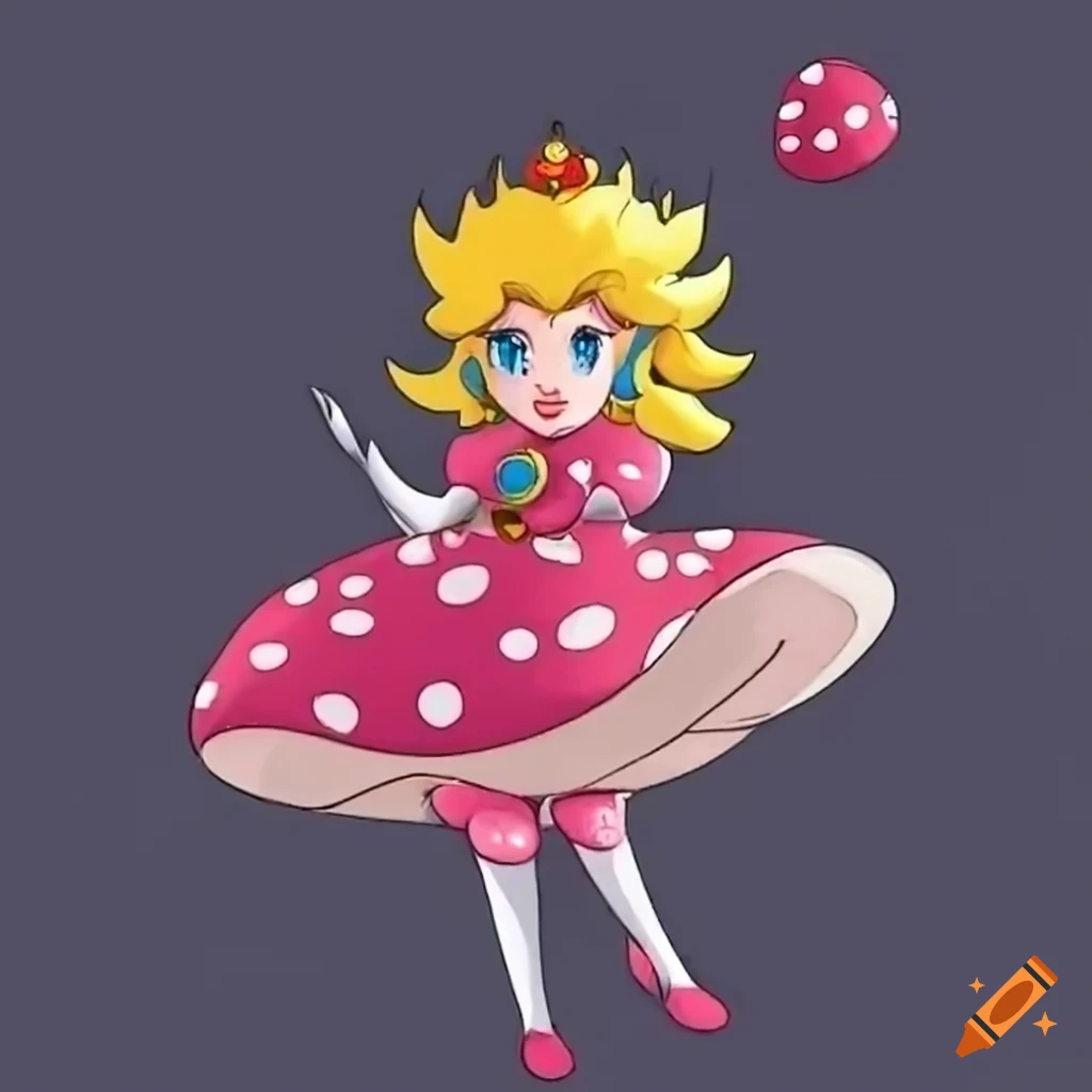 Princess peach in the mushroom kingdom
