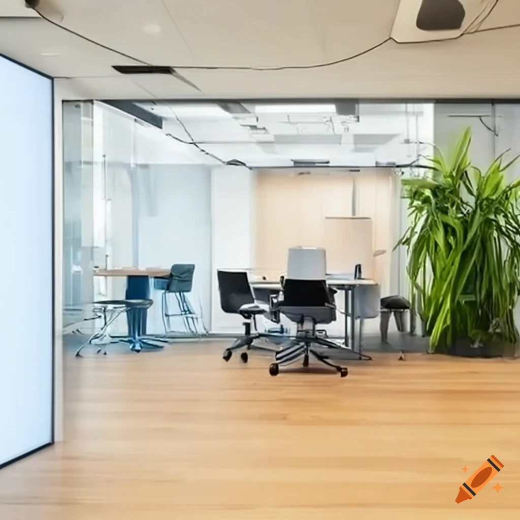 Zoom background that looks like an office for company that wants to