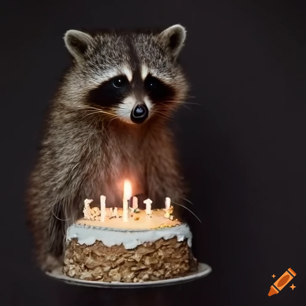birthday raccoon