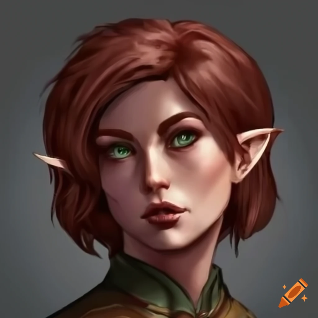 Female half-elf rogue short hair