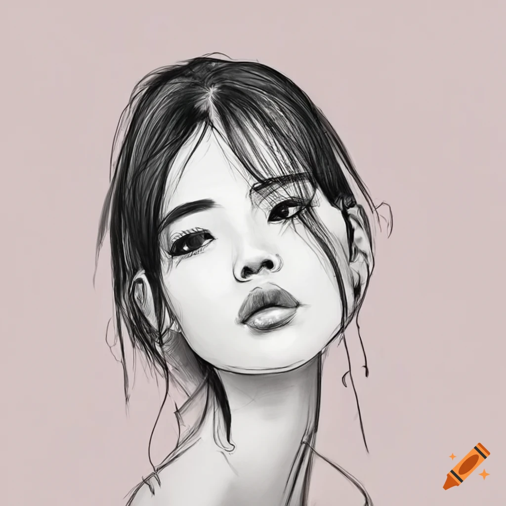 Pretty Girl Drawing | Pencil drawings of girls, Hipster drawings, Pencil  sketches of girls