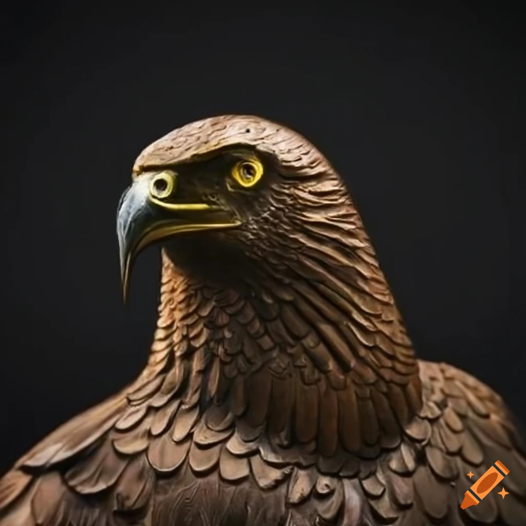 A beautiful bronze eagle sculpture symbolizing indonesia’s sovereignty