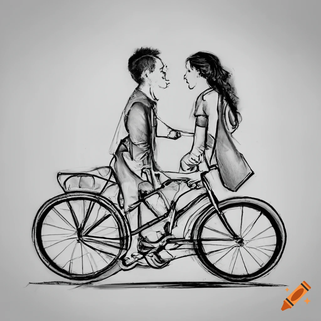 Drawing Bicycle Vector & Photo (Free Trial) | Bigstock