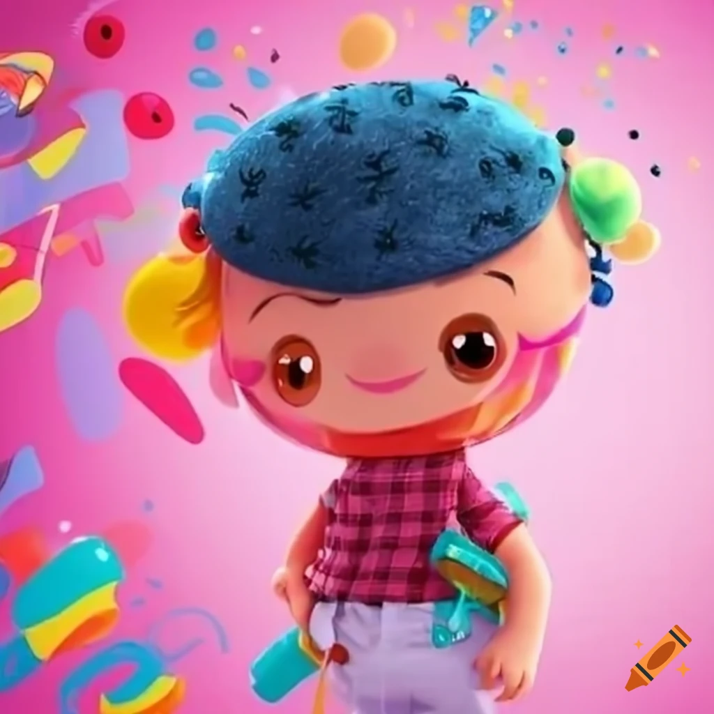 Party in casual style children's smeshariki