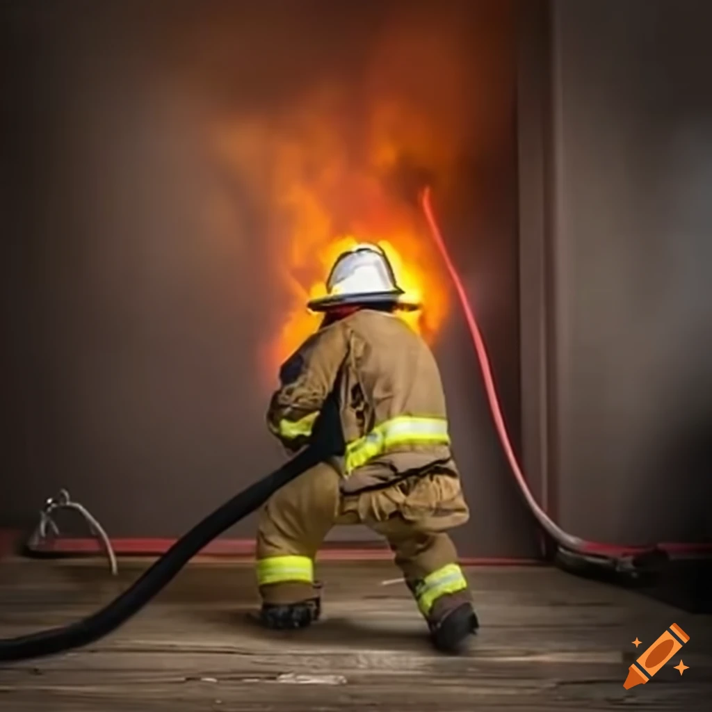 Firefighter on Craiyon