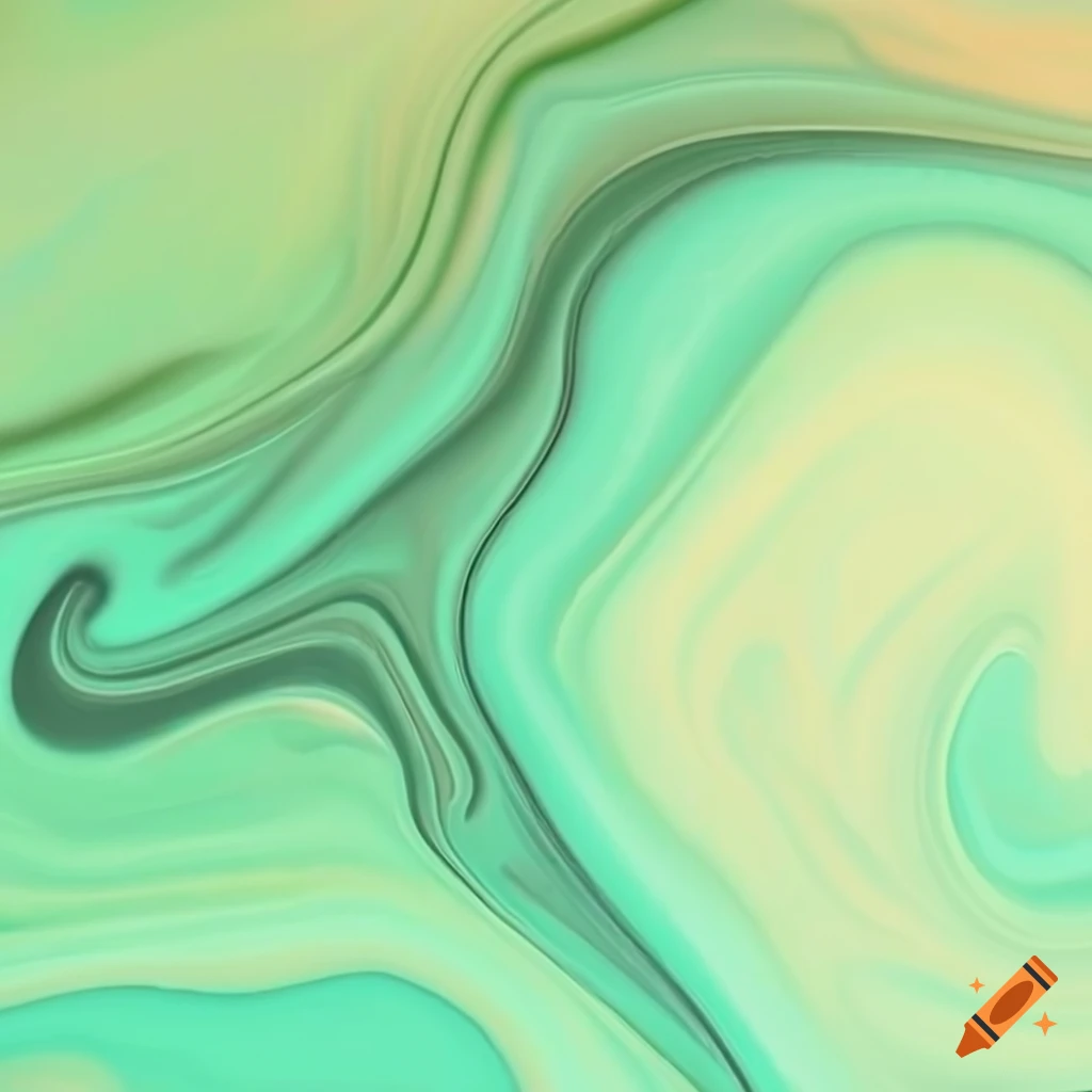 Abstract light pastel green background fluid paint