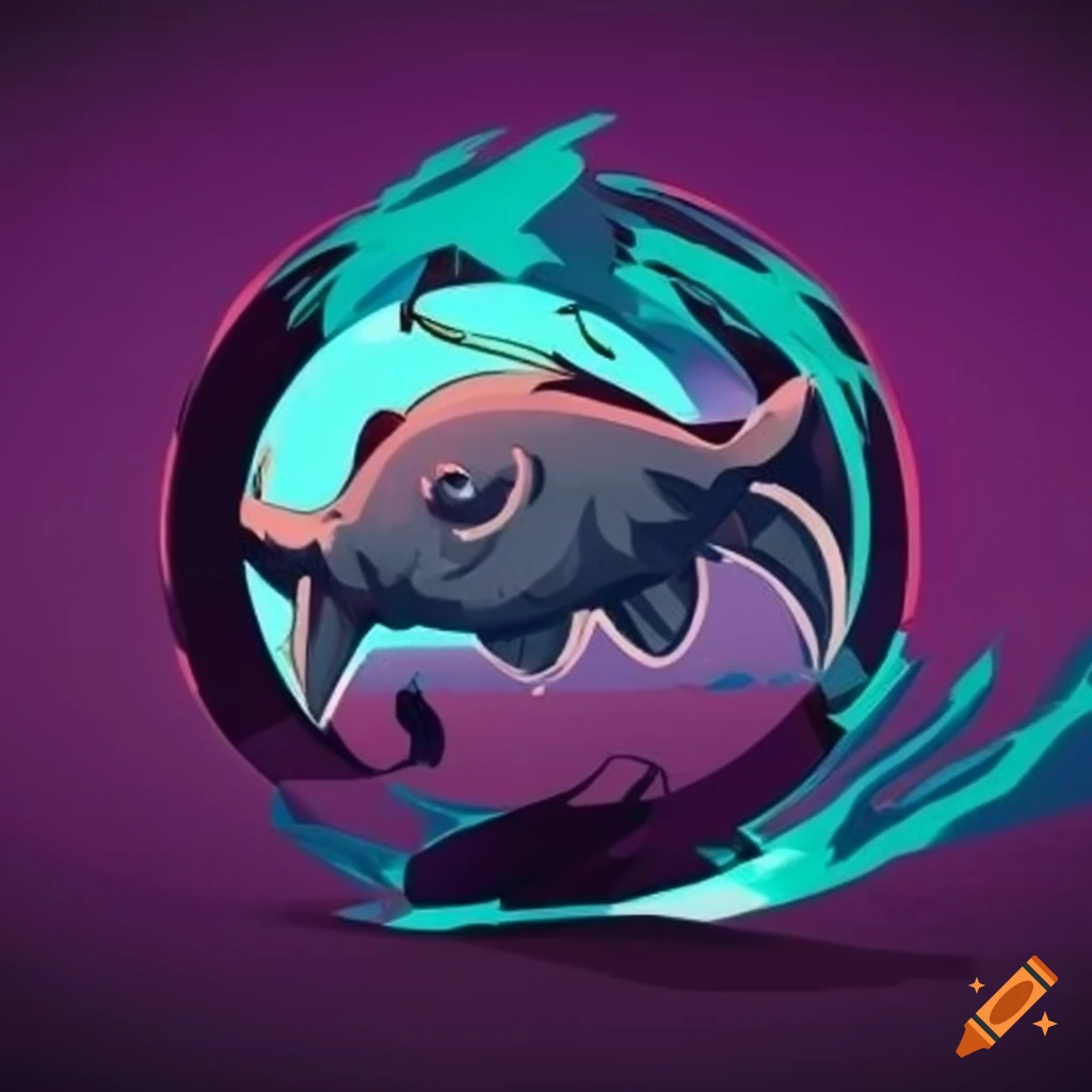 Logo for an esports team with a catfish in the middle, the name of the team  is bagre esports on Craiyon