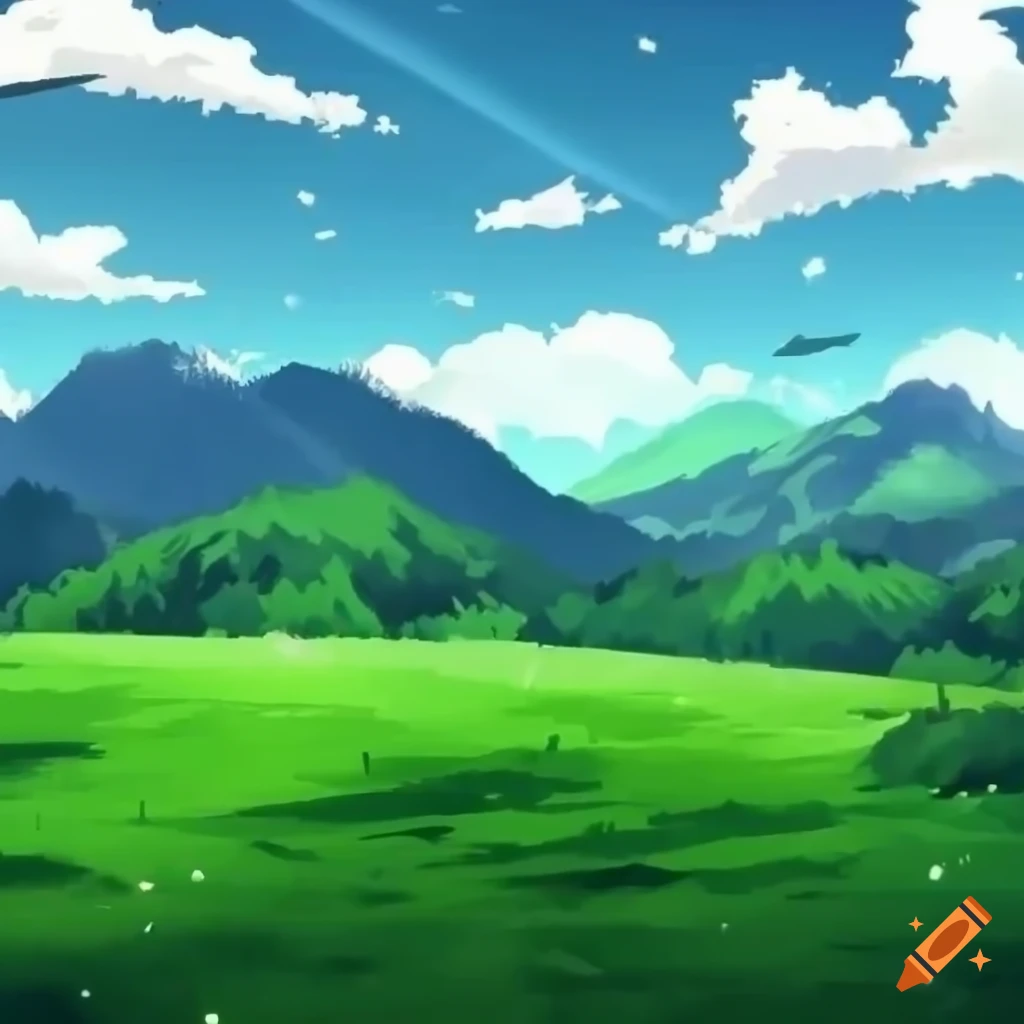 Summer Mountain Landscape Production Quality Anime Stock Footage Video  (100% Royalty-free) 1100896215 | Shutterstock