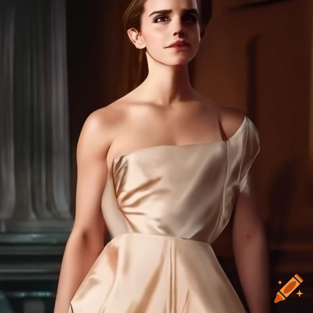 emma watson beige dress Emma Watson wearing Christopher Kane F/W 2009 Dress