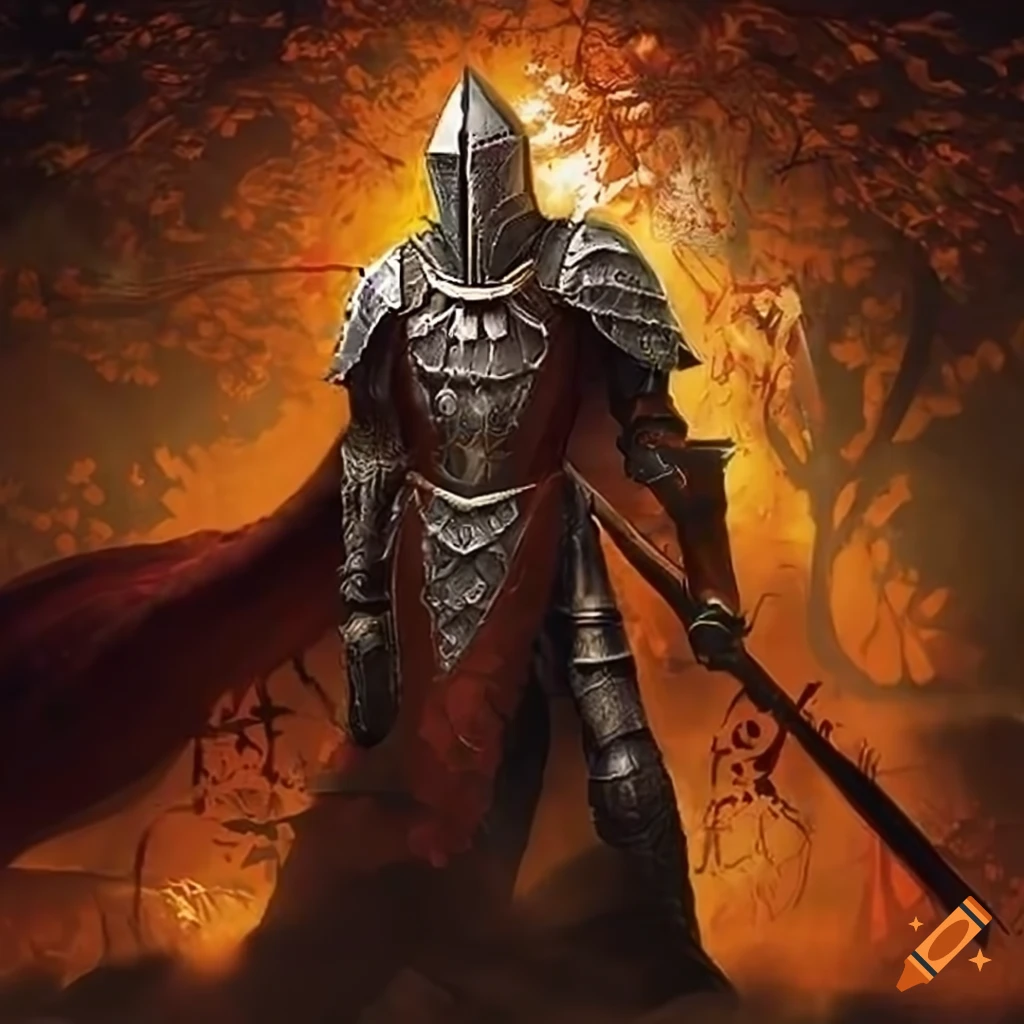 Autumn Fantasy knight on Craiyon