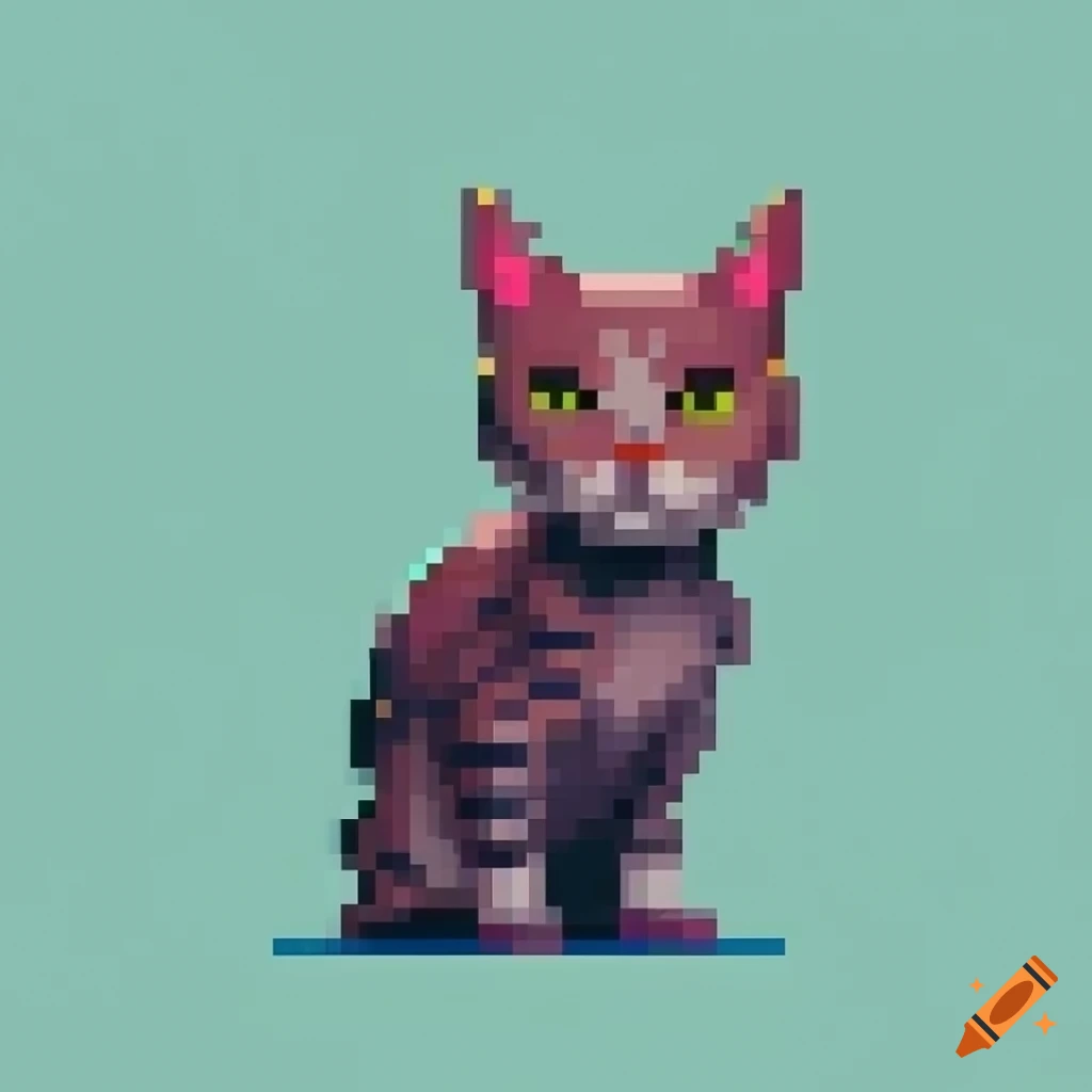 Pixelated cat