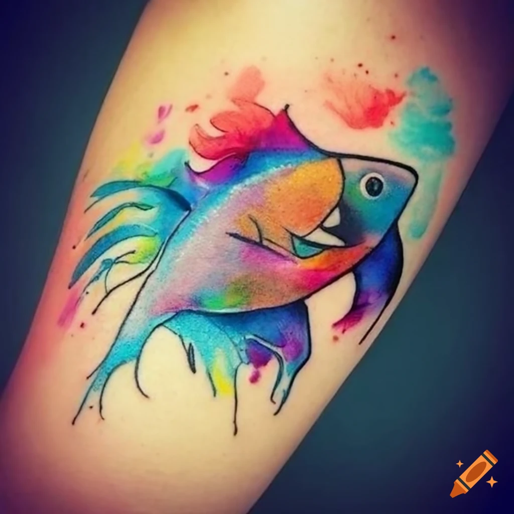 Bass Fishing Temporary Tattoo Sticker - OhMyTat