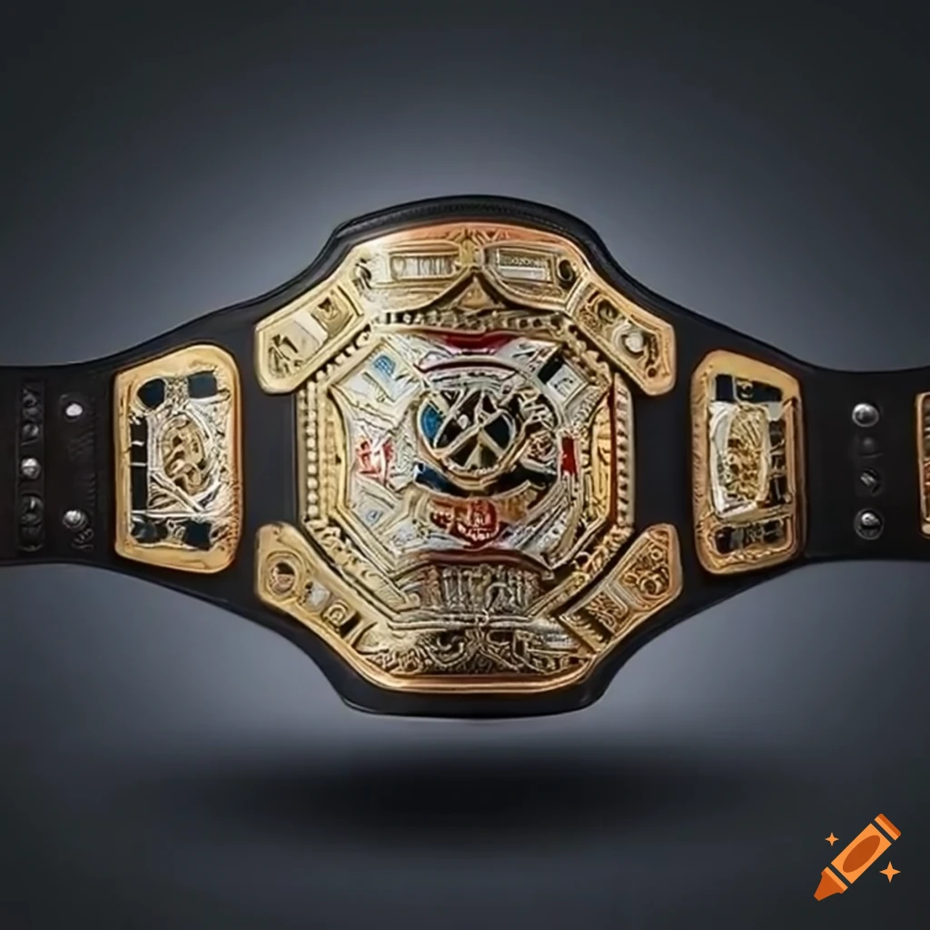 Make a professional wrestling championship belt for a new company