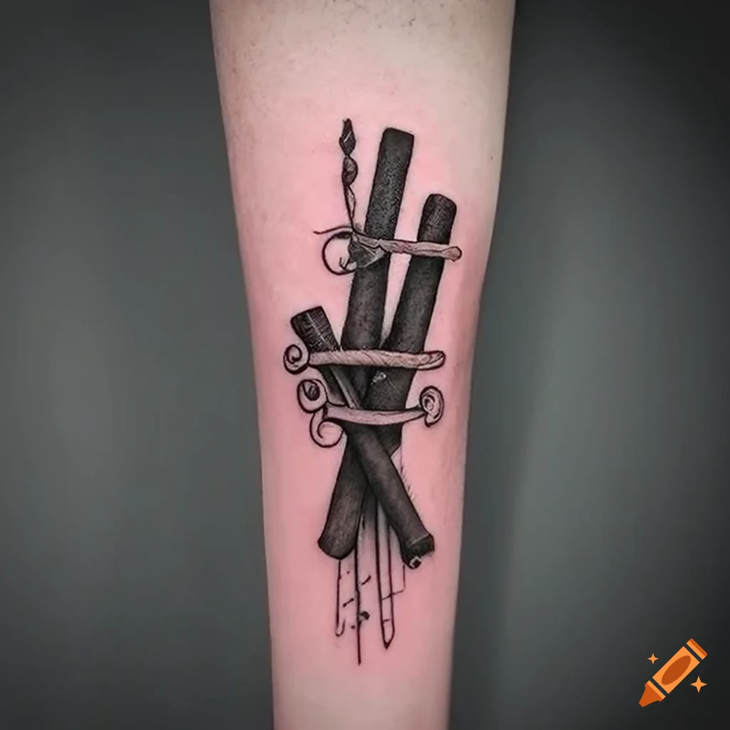 fishing reel tattoo