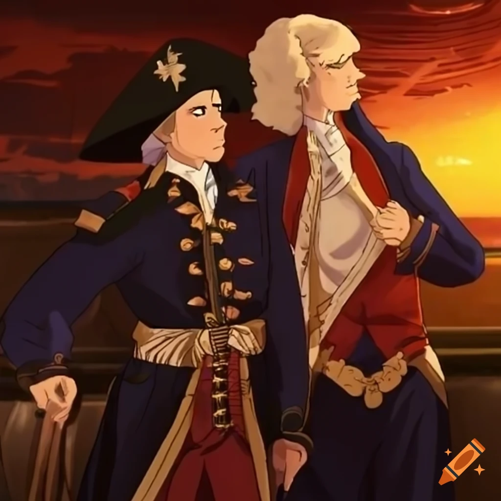 Daveed diggs portrayed as thomas jefferson in a hamilton-inspired anime  artwork on Craiyon