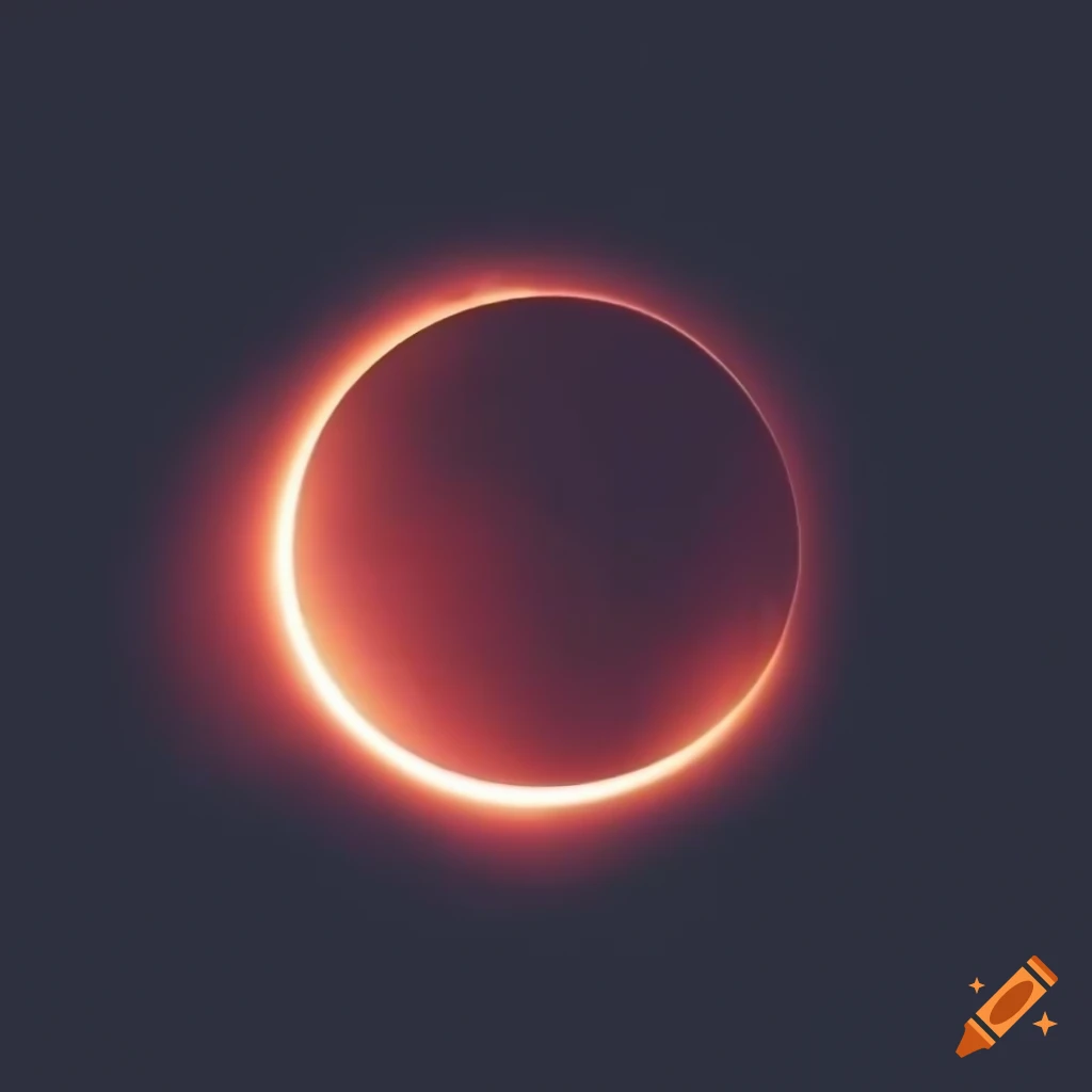 Amazing shiny eclipse on Craiyon