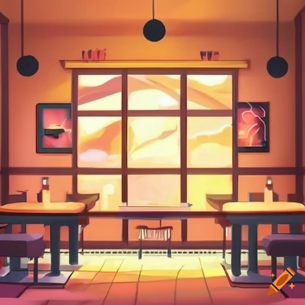 Premium AI Image | Anime building street restaurant cafe cafeteria-demhanvico.com.vn