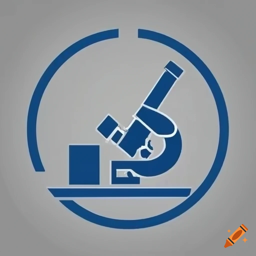 Design Lab Logo Design Template Stylized Microscope Vector