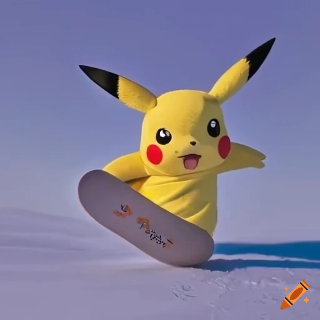 pikachu-snowboarder