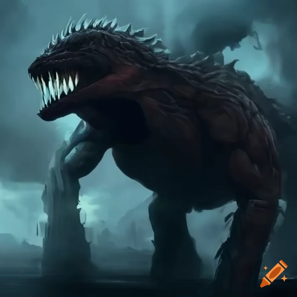 Monsterverse titan on Craiyon