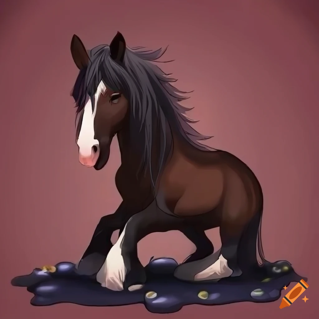 anime boy riding horse Stock Illustration | Adobe Stock