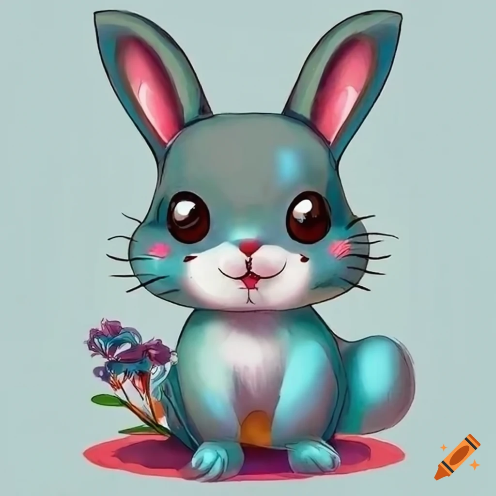 Two simple cute rabbits - Stock Illustration [94820988] - PIXTA